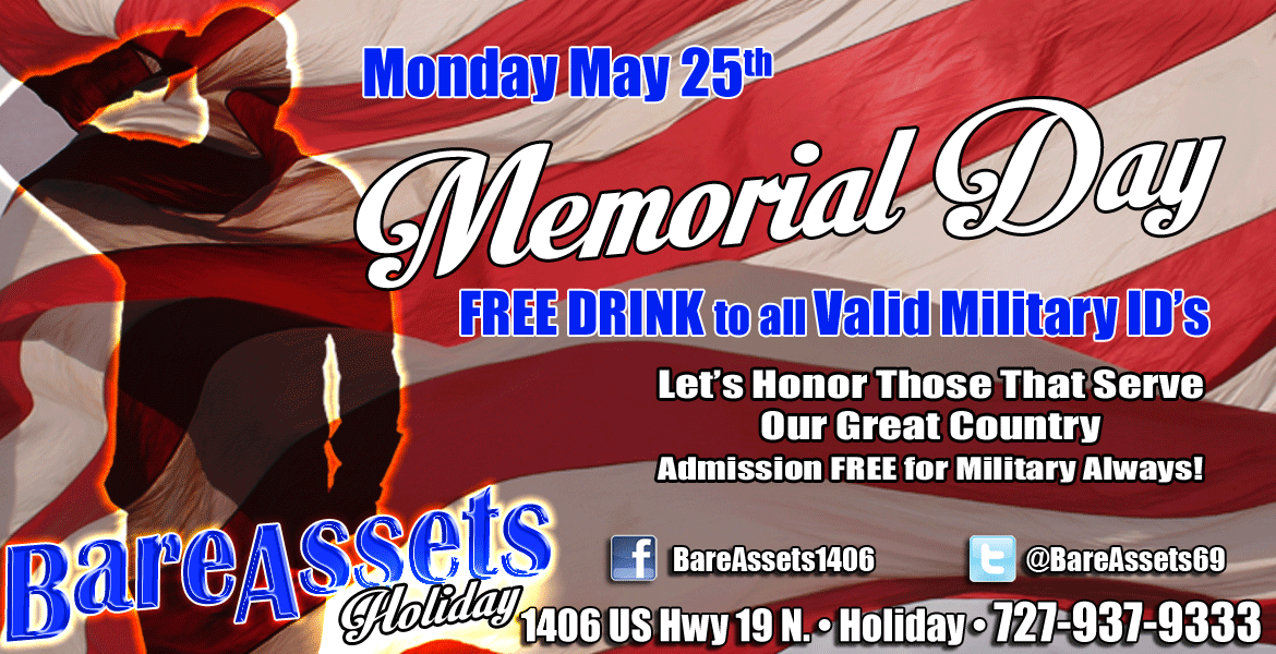 FREE Drink Memorial Day