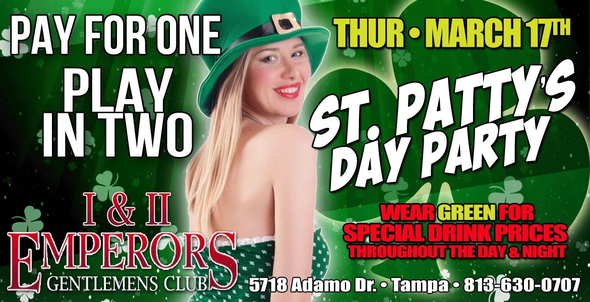 St. Patty’s Day Party at Emperors Tampa
