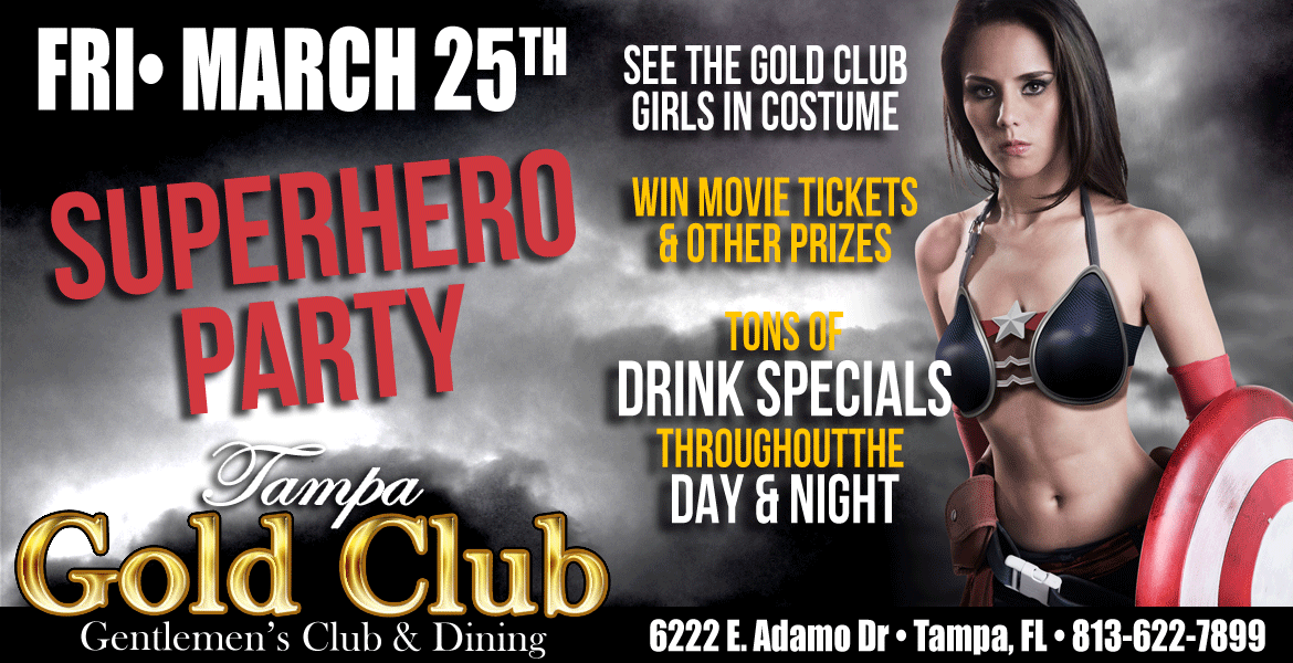Super Hero Party at Tampa Gold Club
