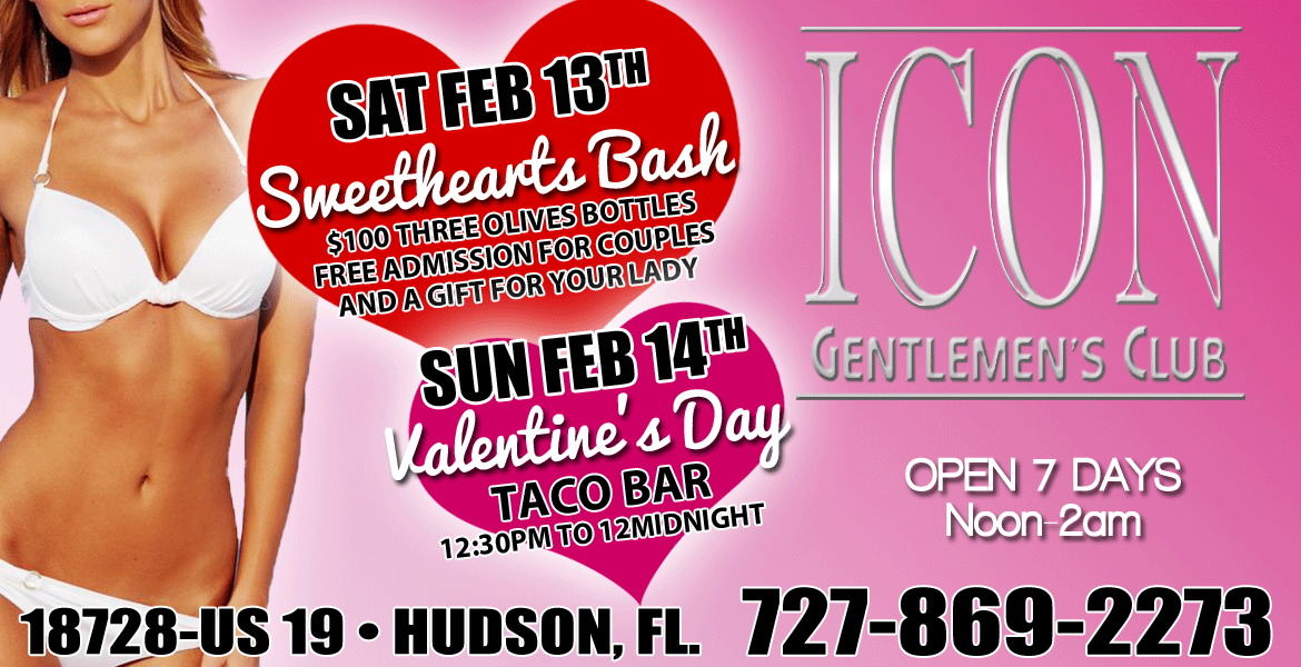 Valentine’s Day Taco Bar at Icon Gentlemen’s Club