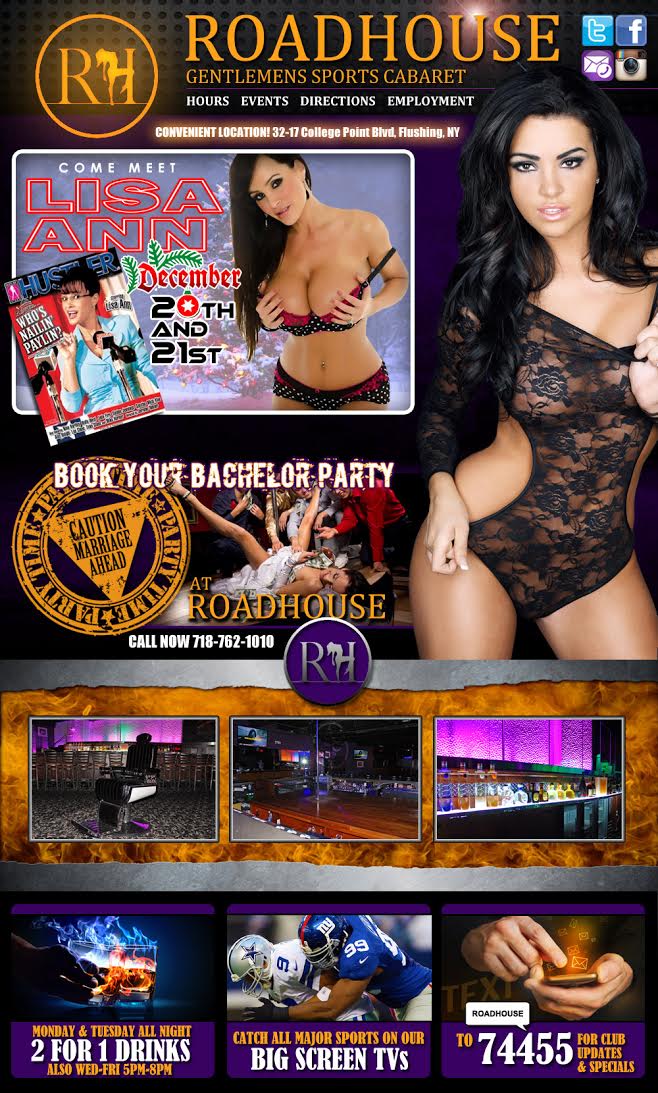 Lisa Ann Feature Appearance at Roadhouse in Queens December 20, 21