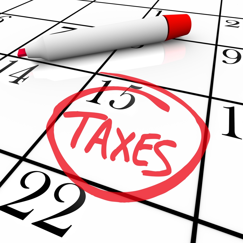 TAX DAY IS HERE … WELL IT’S COMING!