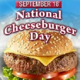National Cheeseburger Day is Sept. 18, 2019