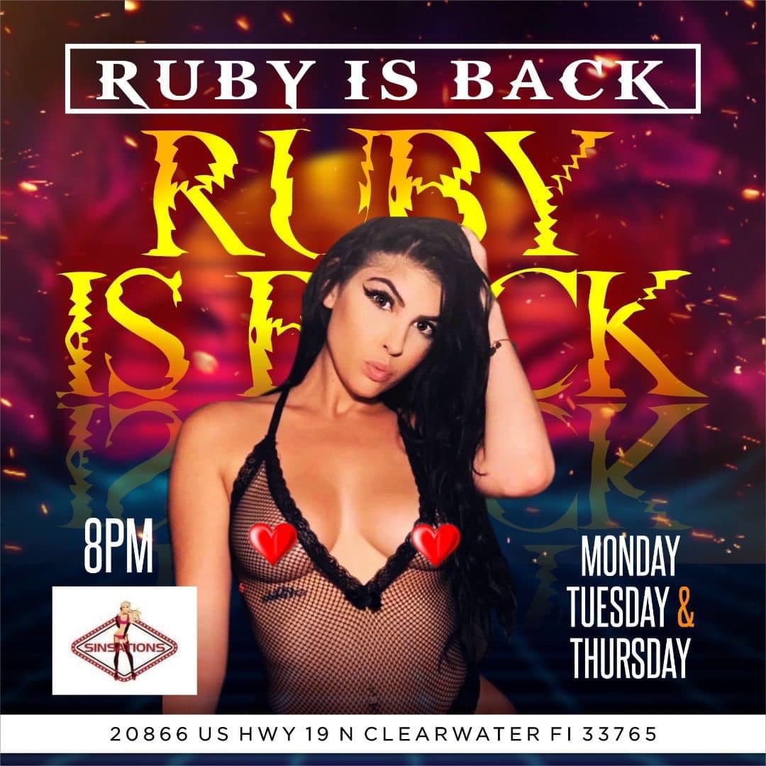 Ruby is Back at Sinsations!